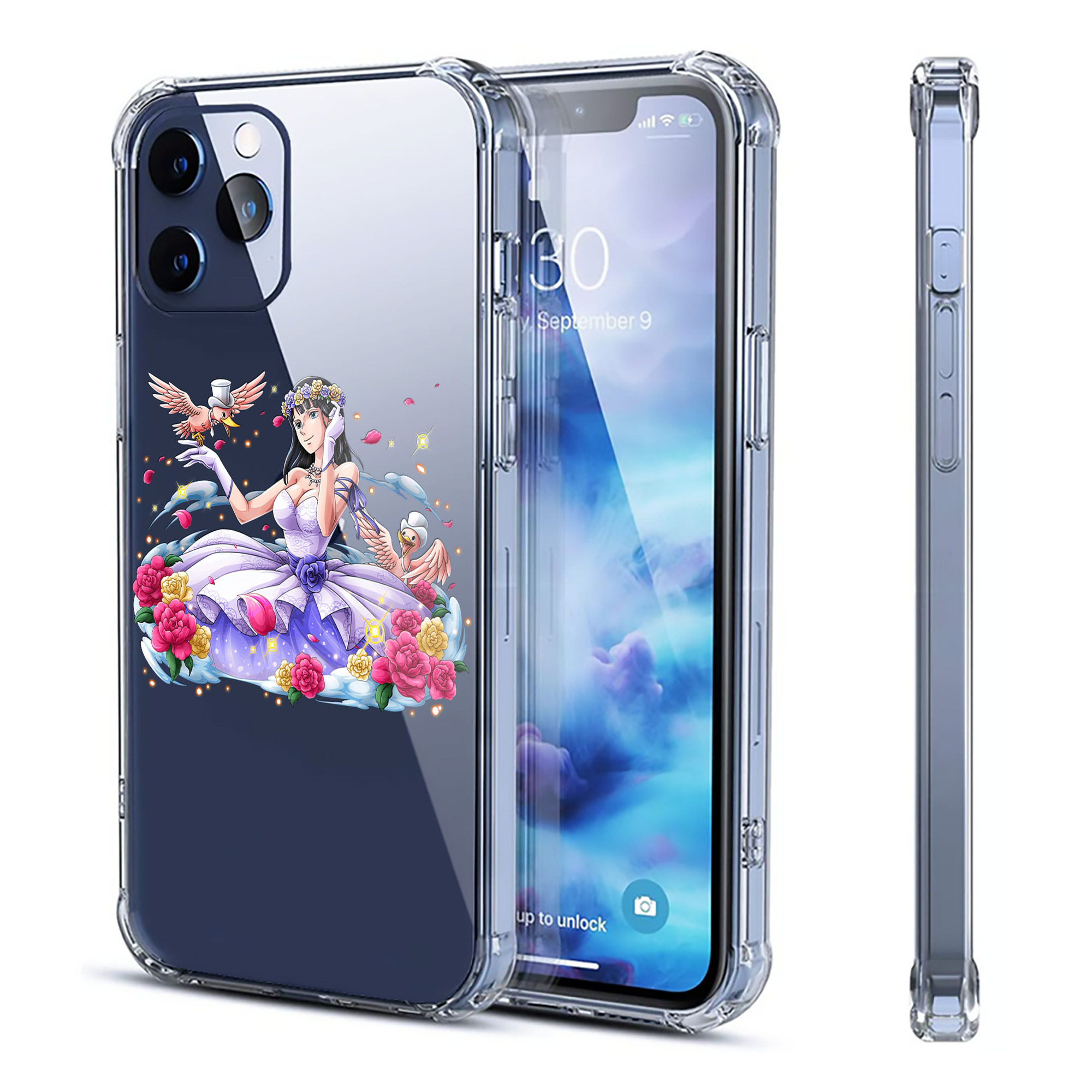 （画像用） ワンピース ニコ・ロビン ONE PIECE Nico Robin 【iPhone 12シリーズ対応】透明スマホケース（クリアソフトケース）
